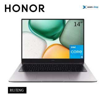 Ноутбук 14" Honor MagicBook X 14 Intel серый i5-12450H 8Gb/512Gb noOS (5301ALWY)