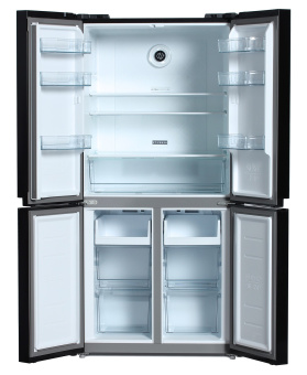 Холодильник Hyundai CM5005F черное стекло (трехкамерный)