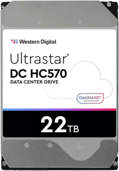 Жесткий диск 22Tb WD SATA-III 0F48155 WUH722222ALE6L4 Server Ultrastar DC HC570 512E (7200rpm) 512Mb 3.5"