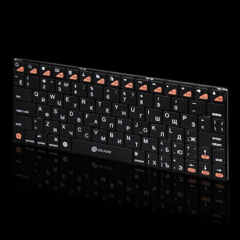 Клавиатура Oklick 840S black USB slim