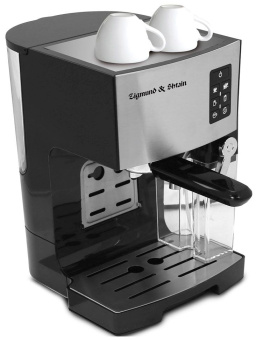 Кофеварка рожковая Zigmund&Shtain Al caffe ZCM-887 1200Вт черный/стальной