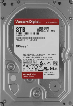 Жесткий диск 8Tb WD SATA-III WD80EFPX (5640rpm) 256Mb 3.5"