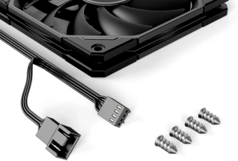 Вентилятор ID-Cooling TF-12015-K 120x120x15mm черный 4-pin 14-35dB 110gr Ret