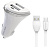 MORE CHOICE (4627151191423)AC22a АЗУ 2USB 2.4A для Type-C White