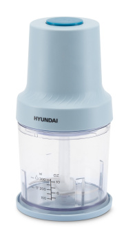Измельчитель электрический Hyundai HYC-P3138 0.8л. 350Вт голубой/белый