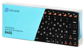 Клавиатура Oklick 840S black USB slim