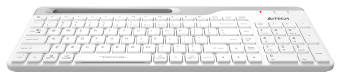 Клавиатура A4Tech Fstyler FBK25 белый/серый USB беспроводная BT/Radio slim Multimedia