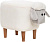 LESET Lamb COMBI Пуф Мех К-2 цвет 51-1/мех 39 цвет 273