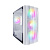 Корпус 1STPlayer FIREBASE X3-M белый без БП Mini-Tower ATX (X3-M-WH-4F1-W)