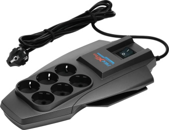 Сетевой фильтр Pilot X-Pro 6 роз. 3м серый