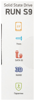 Накопитель SSD Digma SATA III 1Tb DGSR2001TS93T Run S9 2.5"