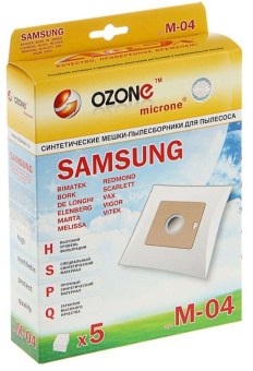 Пылесборник Ozone micron M-04 синт. 5шт. Samsung VP-95
