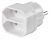 Сетевой разветвитель Buro BU-PS2F-W (2 розетки) белый (пакет ПЭ)