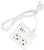 Сетевой удлинитель Powercube PC-1-2M 2роз. 1,9м белый