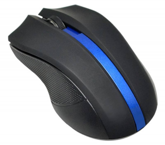 Мышь Oklick 615MW черный/синий USB