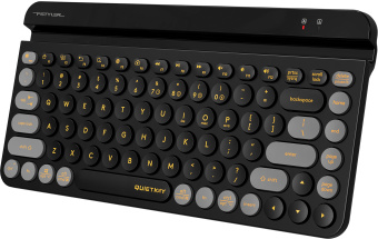 Клавиатура A4Tech Fstyler FBK30 черный/серый USB беспроводная BT/Radio slim Multimedia (FBK30 BLACKCURRANT)