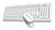 Клавиатура + мышь A4Tech Fstyler F1010 клав:белый/серый мышь:белый/серый USB Multimedia