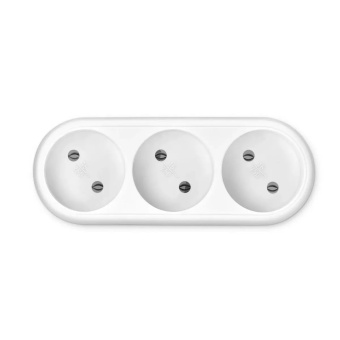 Сетевой разветвитель Buro BU-PS3-W 3 роз. белый