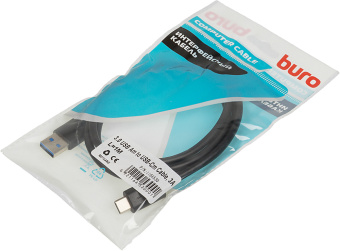 Кабель Buro BHP USB-TPC-1 USB (m)-USB Type-C (m) 1м черный