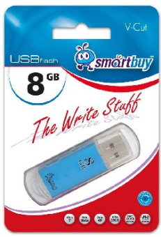 SMARTBUY 8GB V-CUT BLUE