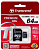 TRANSCEND MicroSDXC 64GB Class10 UHS-I+адаптер