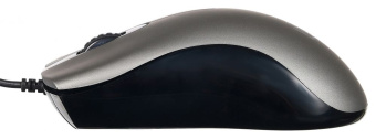 Мышь Оклик 375M серый/черный оптическая (1000dpi) USB (3but)