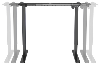 Подстолье Cactus CS-EDF-BK черный каркас черный