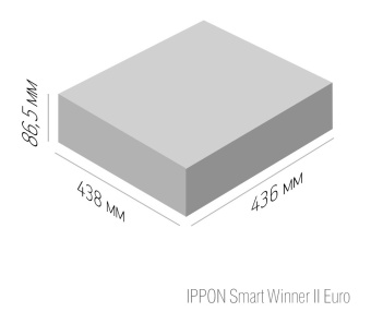Источник бесперебойного питания Ippon Smart Winner II 1500 Euro 1350Вт 1500ВА черный
