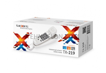 Стационарный телефон TeXet TX-219 светло-серый