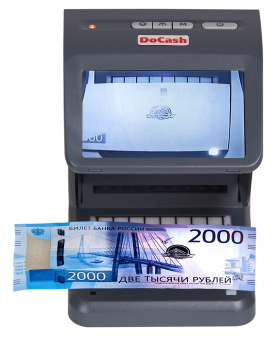 Детектор банкнот Docash Mini Combo просмотровый мультивалюта