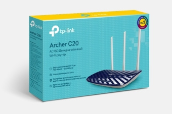 Роутер TP-LINK ARCHER C20 V 5.0 733mbps 2.4GHz+5GHz