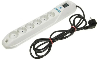 Сетевой фильтр Pilot GL 6 роз. 3м белый