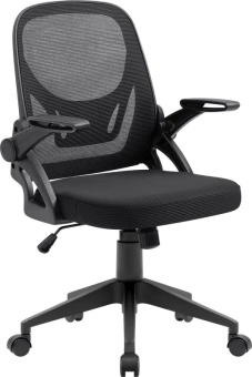 Кресло Defender Office Черный,сетка,регулир.подлокот