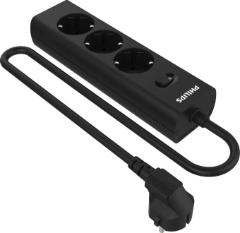 Сетевой фильтр Philips CHP2135BB/51 3роз. 3м черный