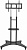 Стойка для телевизора Cactus CS-ST31 черный 37"-75" макс.81.6кг напольный мобильный