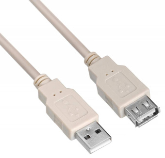Кабель-удлинитель Buro USB2.0-AM/AF-3 USB A(m) USB A(f) 3м