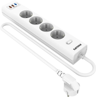 Сетевой фильтр Philips CHP4346WC/51 4роз. 5м белый