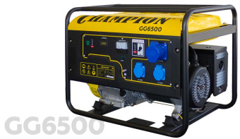 CHAMPION  GG6500 (5/5,5кВт,OHV390 13лс 25л 85кг 2,5л/ч 12V)