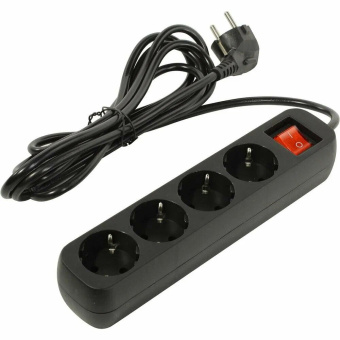 Сетевой удлинитель Defender G430 4розетки 3м черный (99338)