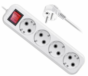 Сетевой фильтр Defender L340 4 розетки 7м белый (99364)