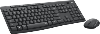 Клавиатура + мышь Logitech MK295 Silent Wireless Combo клав:черный мышь:черный USB беспроводная