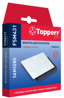 Комплект фильтров для пылесоса Topperr FSM 431 Samsung SC43,44,45,47,18M,VCDC,VCMA