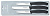 Набор ножей кухон. Victorinox Swiss Classic Paring (6.7113.3) компл.:3шт черный европодвес