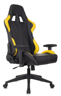 Кресло игровое Zombie VIKING 5 AERO черный/желтый эко.кожа с подголов. крестов. пластик