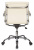 Кресло руководителя Бюрократ Ch-993-Low слоновая кость эко.кожа низк.спин. крестовина металл хром