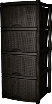 KEEPLEX KL377312011 Rattan четырехсекционный 50х41,5х55,5см темный каштан