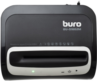 Шредер Buro Office BU-S1602M (секр.P-5) фрагменты 16лист. 30лтр. пл.карты CD