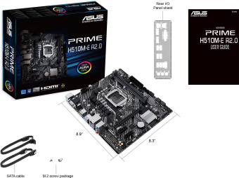Материнская плата Asus PRIME H510M-E R2.0 Soc-1200 Intel H470 2xDDR4 mATX AC`97 8ch(7.1) GbLAN+VGA+HDMI+DP