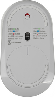 Мышь Xiaomi Mi Dual Mode Silent Edition белый оптическая (1300dpi) беспроводная BT для ноутбука (5but)