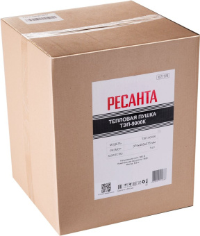 Тепловая пушка электрическая Ресанта ТЭП-9000К 9000Вт красный